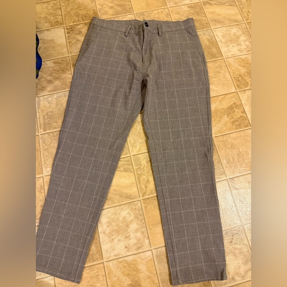 Zara Other - Zara Men's Gray Plaid Dress Pants
